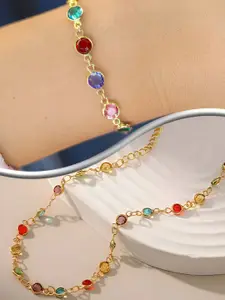 VAMA Women Gold-Plated Wraparound Bracelet