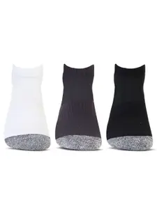 Bonjour Men Pack Of 3 Colourblocked Ankle Length Socks
