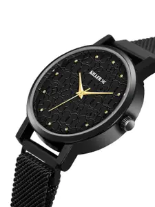 Killer Women Patterned Dial & Bracelet Style Straps Analogue Watch HOBKL-005-BK