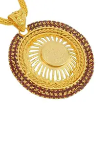 MEMOIR Gold-Plated Circular Pendants with Chains