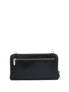 Da Milano Women Textured Leather Zip Around Wallet