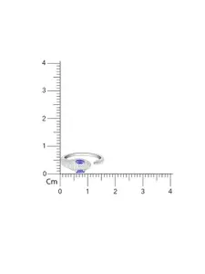 TOUCH925 Pure Silver Cubic Zirconia-Studded Glam Adjustable Finger Ring