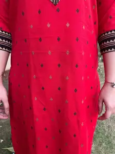 Sanskritam Women Polka Dot Printed Kurta