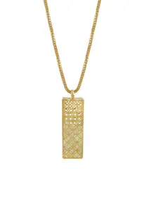 MEMOIR Gold-Plated Square Pendants with Chains