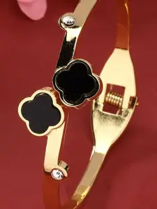 NVR Girls 2 Brass Rhodium-Plated Wraparound Bracelet