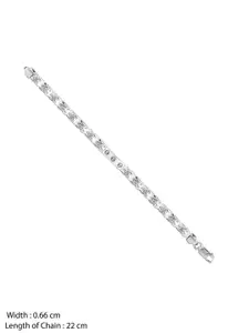 GIVA Men Sterling Silver Rhodium-Plated Wraparound Bracelet