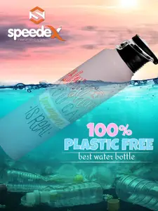 Speedex Multicoloured Single Stainless Steel Solid Water Bottle