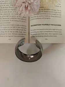 NVR Girls Rhodium-Plated Cuff Bracelet