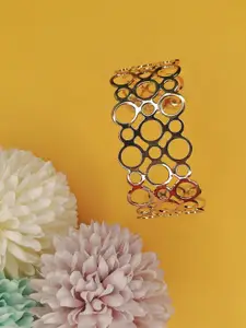 NVR Girls Handcrafted Gold-Plated Cuff Bracelet