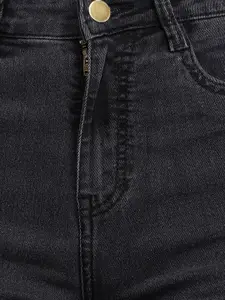 GUTI Women Wide Leg High-Rise Stretchable Jeans