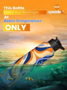 Speedex Multicoloured Single Stainless Steel Solid Water Bottle