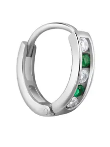 GIVA Rhodium-Plated Ring Nosepin