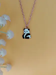 NVR Rose Gold-Plated Animal Shaped Pendants with Chains