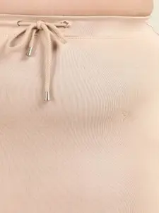 TWIN BIRDS Plus Size Solid High Rise Mermaid Fit Stretchable Saree Skirt