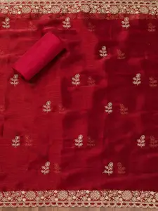 Koskii Embroidered Unstitched Dress Material