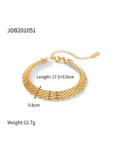 KARISHMA KREATIONS Women Gold-Plated Link Bracelet