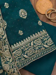 Koskii Embroidered Unstitched Dress Material