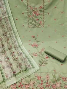 Peachmode Embroidered Unstitched Dress Material