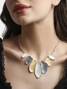 glitchez Silver-Plated Necklace