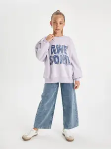 DeFacto Girls Printed Pullover