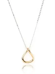 DIAVO Gold-Plated Contemporary Pendants with Chains
