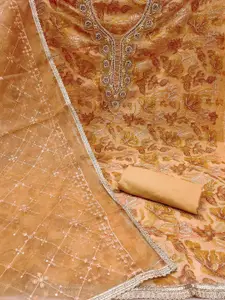 Maroosh Embellished Organza Unstitched Dress Material