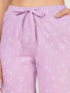 Dreamz by Pantaloons Pure Cotton Straight-Leg Lounge Pants