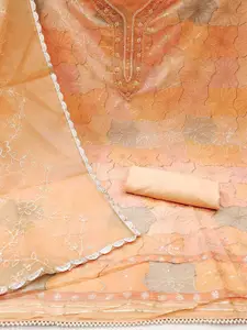 Maroosh Embellished Organza Unstitched Dress Material