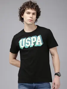 U.S. Polo Assn. Denim Co. Brand Logo Printed Pure Cotton Slim Fit T-shirt