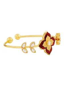 TEEJH Women Gold-Plated Bangle-Style Bracelet