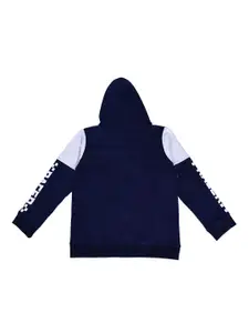 Clothe Funn Boys Printed Cotton Hooded Tracksuit
