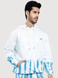 PEPLOS Men Printed Hooded Sweatshirt