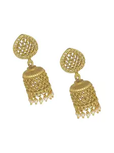 FEMMIBELLA Dome Shaped Jhumkas Earrings
