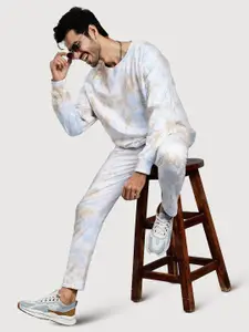 PEPLOS Men Cotton Round Neck Pullover Sweatshirt