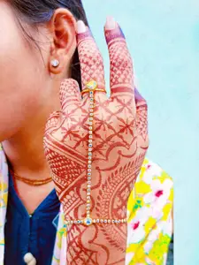 VAMA Women Crystals Handcrafted Gold-Plated Armlet Bracelet