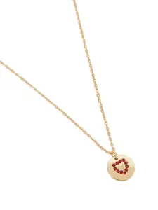 Accessorize Circular Sparkle Heart Pendants with Chains