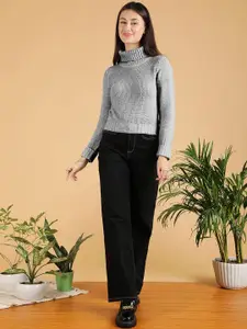 Stylecast X Kotty Women Cotton Turtle Neck Pullover