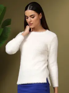 Stylecast X Kotty Women Round Neck Pullover Sweaters