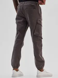 Snitch Men Cotton Smart Slim Fit Cargos Trousers