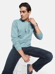 Octave Men Solid Hooded Sweatshirt