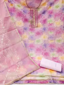 KALINI Embellished Unstitched Dress Material