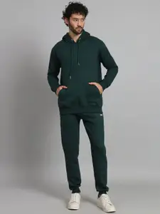 PEPLOS Men Cotton Solid Mid Rise Joggers