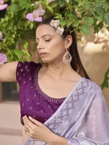 Kalista Embellished Beads and Stones Pure Chiffon Saree