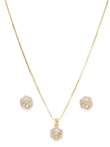 Mali Fionna Gold-Plated Cubic Zirconia Pendant