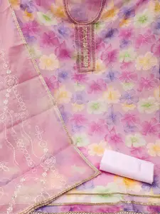 KIMISHA Embellished Unstitched Dress Material