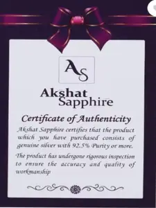 AKSHAT SAPPHIRE Men Sterling Silver Gold-Plated Wraparound Bracelet