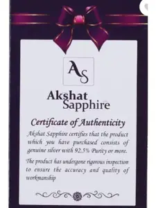 AKSHAT SAPPHIRE Men Sterling Silver Link Bracelet