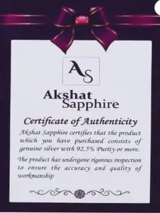 AKSHAT SAPPHIRE Men Sterling Silver Link Bracelet