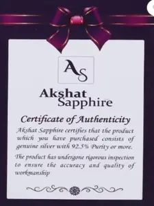 AKSHAT SAPPHIRE Men Sterling Silver Gold-Plated Wraparound Bracelet