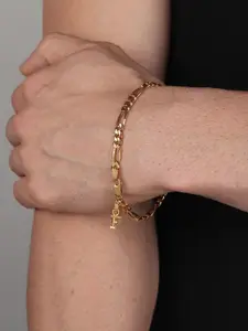 AKSHAT SAPPHIRE Men Sterling Silver Link Bracelet